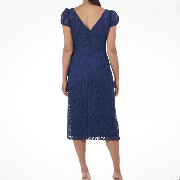 Kay Unger Zelda Lace Midi Dress-R2 - Picture 4 of 5